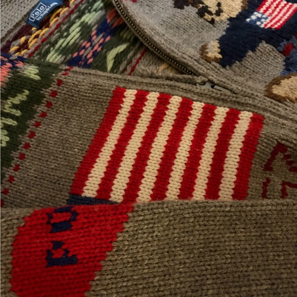 Polo Bear Wool Zip Cardigan - Picture 8 of 9